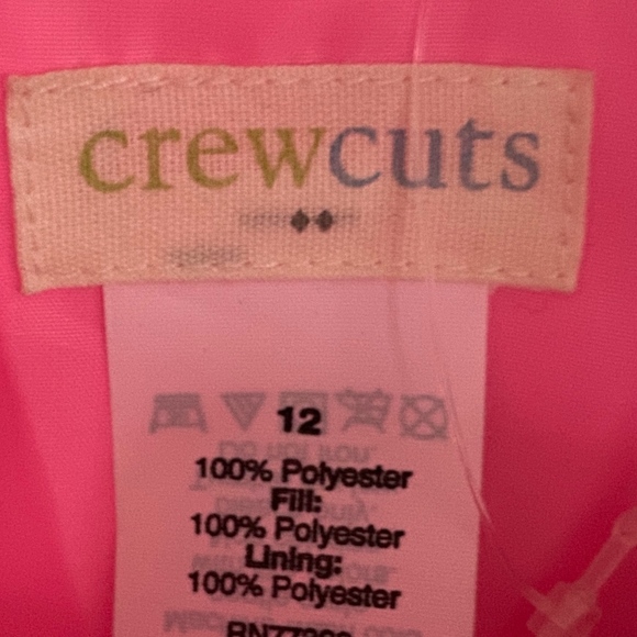 Girls JCREW Crew Cuts Pink Quilted Vest - Picture 2 of 3